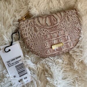 BRAND NEW! BRAHMIN Britt Birch Mini Melbourne Coin Purse/wallet